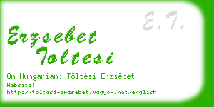 erzsebet toltesi business card